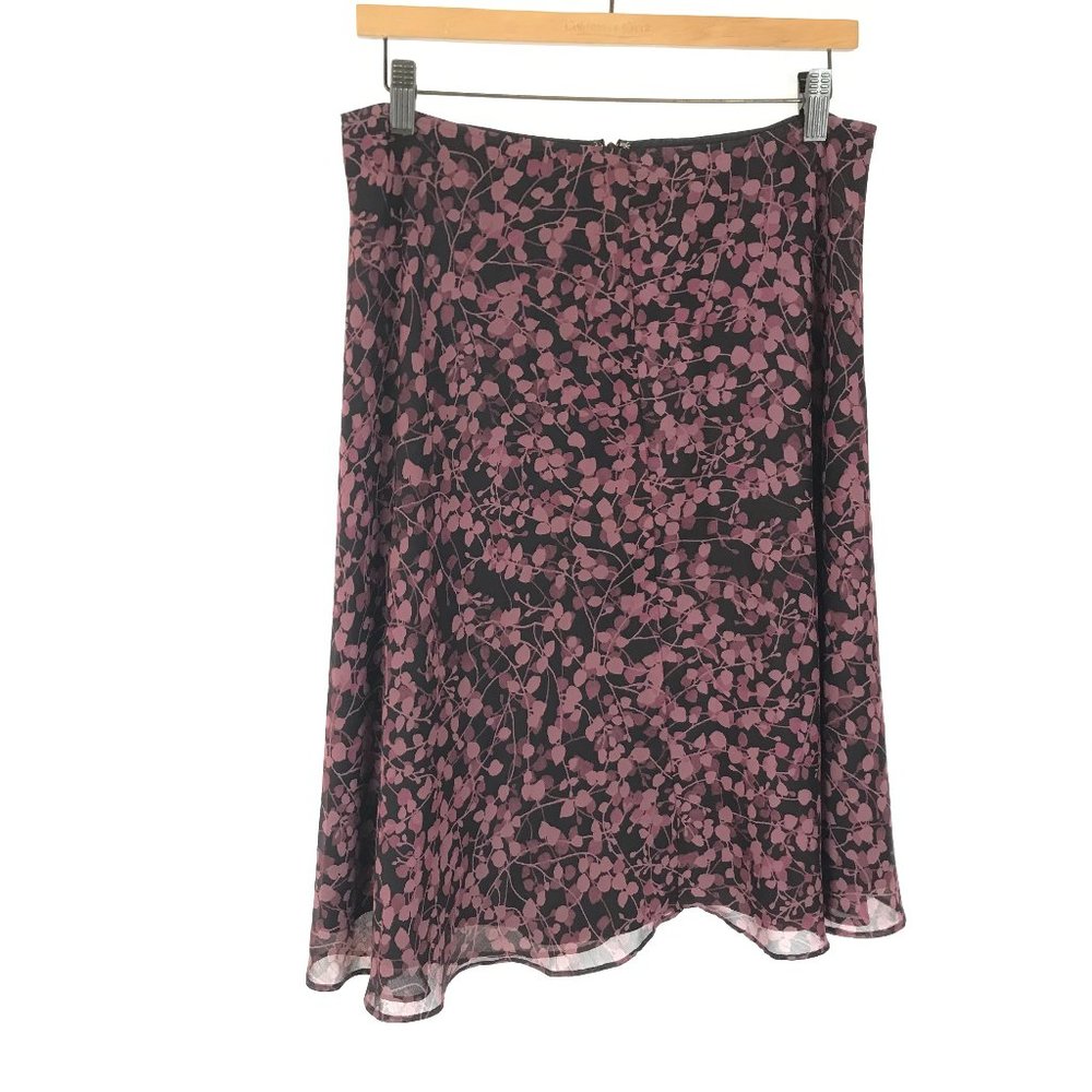 😀 3 for $20 Liz & Co Vine Print A-Line Skirt